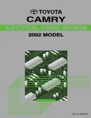 2002 Toyota Camry Wiring Diagrams Schematics Layout Factory OEM
