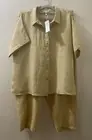 NWT $148 & $188 Eileen Fisher Butter Pantsuit Organic Linen 1X