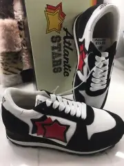 ATLANTIC STAR SNEAKER SIRIUS NBBPRINB BLACK /WHITE SIZE 42FOR MEN MADE IN ITALY.