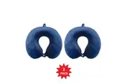 Vistara Memory Foam Travel Pillow - 2 Pack
