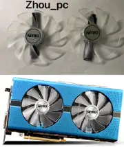 Graphics Card Replacement Cooler Fan For Sapphire Nitro RX 570 580 590 480 Blue