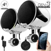 Waterproof 600W Amp Motorcycle Bluetooth Speaker Audio System Stereo AUX USB MP3