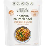 Simply Wholesome Pantry Instant Nourish Bowl Chickpeas & Quinoa 220g