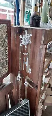 Wind Chime Crystal Moon Star Hanging Pendant for Sun Catcher Ornament