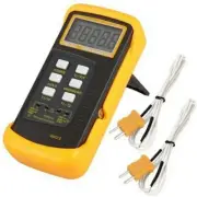 High Temperature Dual Channel Thermometer 6802 II Digital Thermocouple Gauge