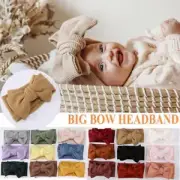 18 Colors Big Bow Baby Headband Baby Hair Bow for Baby Girl Bowknot Turban New