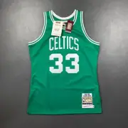100% Authentic Larry Bird Mitchell & Ness 85 86 Celtics Jersey Size 40 M Mens
