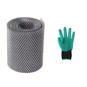 5 Inch x 25Ft Aluminum Mesh Gutter Guard Rain Gutter Filter from Leaves Branches