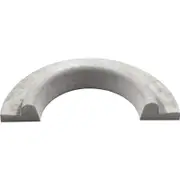 Anston 375mm Half Round Tree Surround Concrete Paving Slab