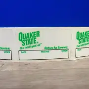 10 VINTAGE Quaker State CHANGE REMINDER CLEAR STATIC CLING