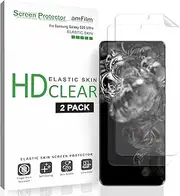 amFilm Elastic Skin Screen Protector for Samsung Galaxy S20 Ultra (2 Pack) Easy Installation, Alignment Tool, HD Clear, Premium Quality Screen Protector