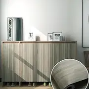 Thickened Imitation Wood Grain Stickers, Old Furniture Renovation Cabinet Closet Cabinet Door Stickers Desktop Waterproof self-Adhesive Wood Color Wallpaper(R024,60cmx5m)