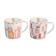 4x Gibson Gifts Faithful Friend Cat Mug Home/Kitchen Tabletop Decor Assorted