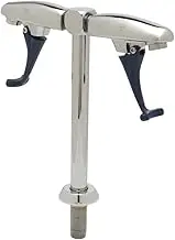 T&S Brass B-1215-12 12-Inch Deck Mount Pedestal Double Glass Filler with 1/2-Inch NPT Male Shank