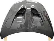 P1 Style Dry Carbon Fiber Front Bumper Engine Hood Bonnet Cover Compatible For Mclaren 540C 570S 570GT 600LT Body Kit(Dry Carbon fiber)