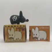Kidrobot Frank Kozik Happy Labbit Black Anarchy Gas Mask 1.5" Chase Mini Figure