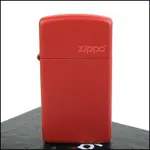 ☆福星屋☆【ZIPPO】美系~LOGO字樣打火機~(窄)RED MATTE 紅色烤漆NO.1633ZL