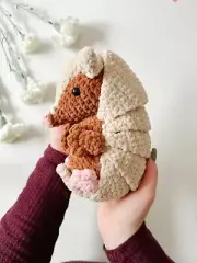 Crochet Fluffy Armando the Armadillo - Amigurumi Armando the Armadillo