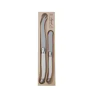 Laguiole Andre Verdier - Debutant Cheese Set White 2 Pieces Knife Cutlery