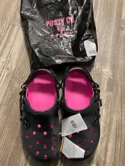 Post Malone x Crocs Duet Max Clog ll Size M10-W12 Black/Pink