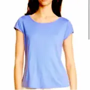 Eileen Fisher - NWT women’s 100% silk stretch jersey T- Shirt cap sleeve top XL