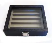Glass Top Display Case With 5 Section Storage 8 1/4" X 7 1/4" X 2"