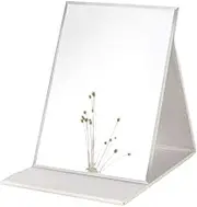 Zcooooool Mirror Large Portable Super HD Mirror Makeup Mirror Multi Stand Angle Hand Free/Handheld/Tabletop Foldable Mirror 8.27X5.9 Inch