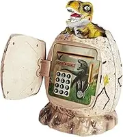 Boys and Girls Bank Dinosaur Egg Piggy Bank Automatic Money Roller Secure Password Great for Toddlers