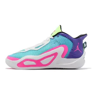 Nike 籃球鞋 Jordan Tatum 1 GS Wave Runner 藍 紫 粉紅 女鞋 大童 FV0172-400