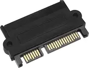 EMSea SAS to SATA Angle Adapter Converter Straight Head SAS 22 Pin to 7 Pin+15 Pin SATA Hard Disk Drive Raid Adapter with 15 Pin Power Port