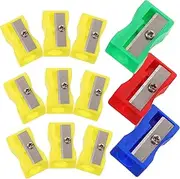 HONMEET Hand Held Pencil Sharpener 30pcs Set Mini Plastic Easy to Use for Boys and Girls and Office Random