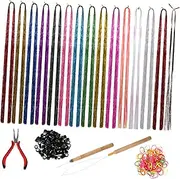 Ipetboom 1 Set Gold Wire Hair Extension Set Hair Strands Ponytail Extension for Women Attachment for Braids The Pet