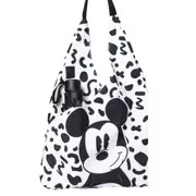 Disney Mickey Mouse Canvas Shopper Women's Shopping Shoulder Bag White/Black