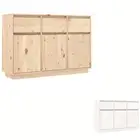 Solid Wood Pine Sideboard Storage Cabinet Home Organiser Multi Colours vidaXL