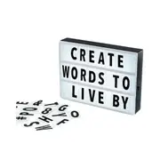 Led Light Box With Letters And Numbers