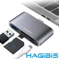 在飛比找Yahoo奇摩購物中心優惠-HAGiBiS 通用Type-C轉USB/TF/SD卡雙模式