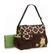 Mummy Giraffe Zebra Pattern Diaper Bags Tote Baby Care Storage Handbag GREENGIRAFFE COLOR