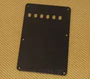 PG-0556-023 1-Ply Black 6-Hole Back Plate Backplate Strat Stratocaster Guitar