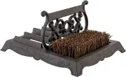Cast Iron Shoe Scraper and Scrubber Mat, Heavy Duty Rustic Vintage Dark Brown