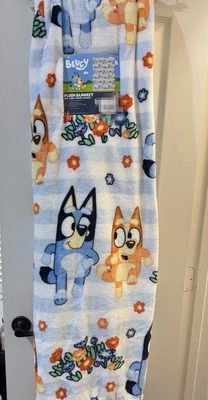 Bluey Plush Throw Blanket BLUEY & BINGO 60 x 90 Throw