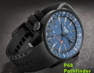 【LED Lifeway】Traser P68 Pathfinder GMT Blue 錶 #109743 橡膠錶帶