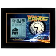 Claudia Wells Back To The Future Signed 8x10 Flyer Save The Clock Tower Framed
