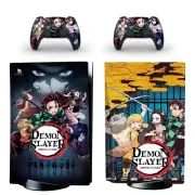 Demon Slayer PS5 Disc Edition Skin Sticker Decal for Console & Controllers