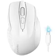 Wireless Mouse (BT5.0/3.0 & 2.4G) Rechargeable 4800 DPI Silent USB A & Blueto...