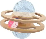 Cat Scratching Post Interactive Cat for Indoor Cats Durable Stable Design Engaging Plaything to Satisfy Scratching Instinct and Prevent Furniture Damage Planet