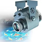 Home Dynamic Water Wave Projector Lamp Waterproof Ocean Ripple Effect Lights Dj Effect Light with Wireless Remote Led Landscape Lighting for Indoor Outdoor Mall Store Park Bar Ktv Restaurant 105W/5-9M