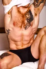 [Y092] Handsome Man Cute Male Model Showing Off Body Physique Art Photography