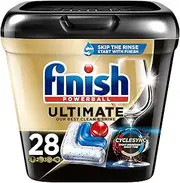 [Finish] Ultimate Dishwasher Detergent- 28 Count - With CycleSync™ Technology - Dishwashing Tablets - Dish Tabs