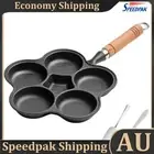5-Cup Cast Iron Egg Frying Pans Non Stick Pancake Pan Egg Cooker Fried Egg Pan A