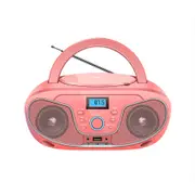 JVC Portable CD Player with Bluetooth - Pink